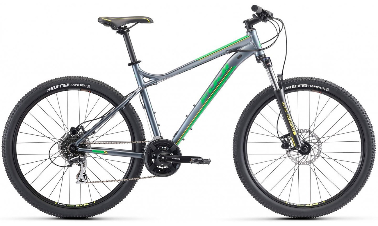 Фотография Велосипед Fuji NEVADA 1.7 27,5" (2020) 2020 Серо-зеленый